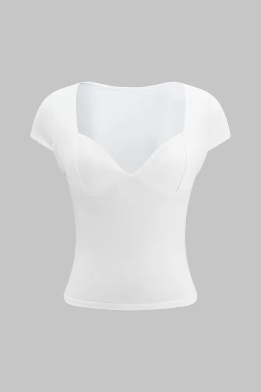 V-hals bustier tank top sold by Micas