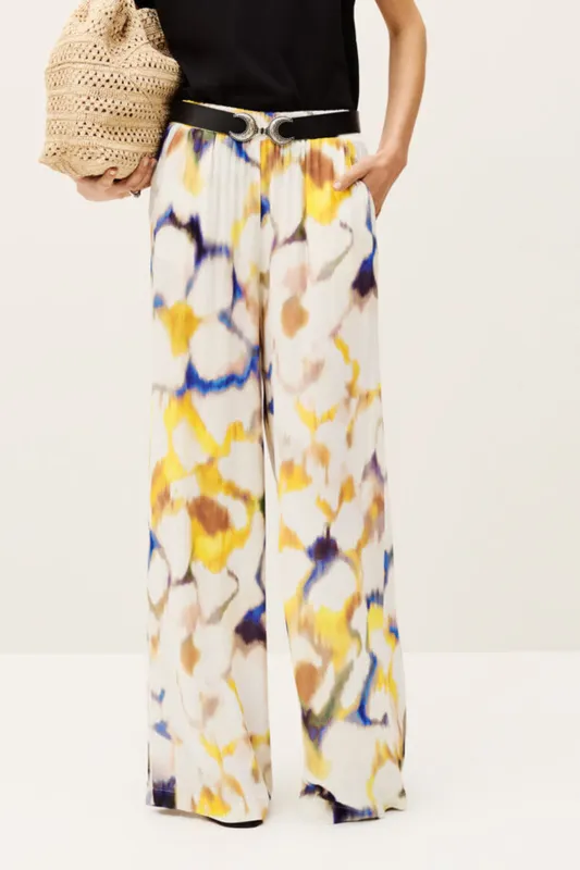 Illusion Print Chiffon Trousers sold by Micas