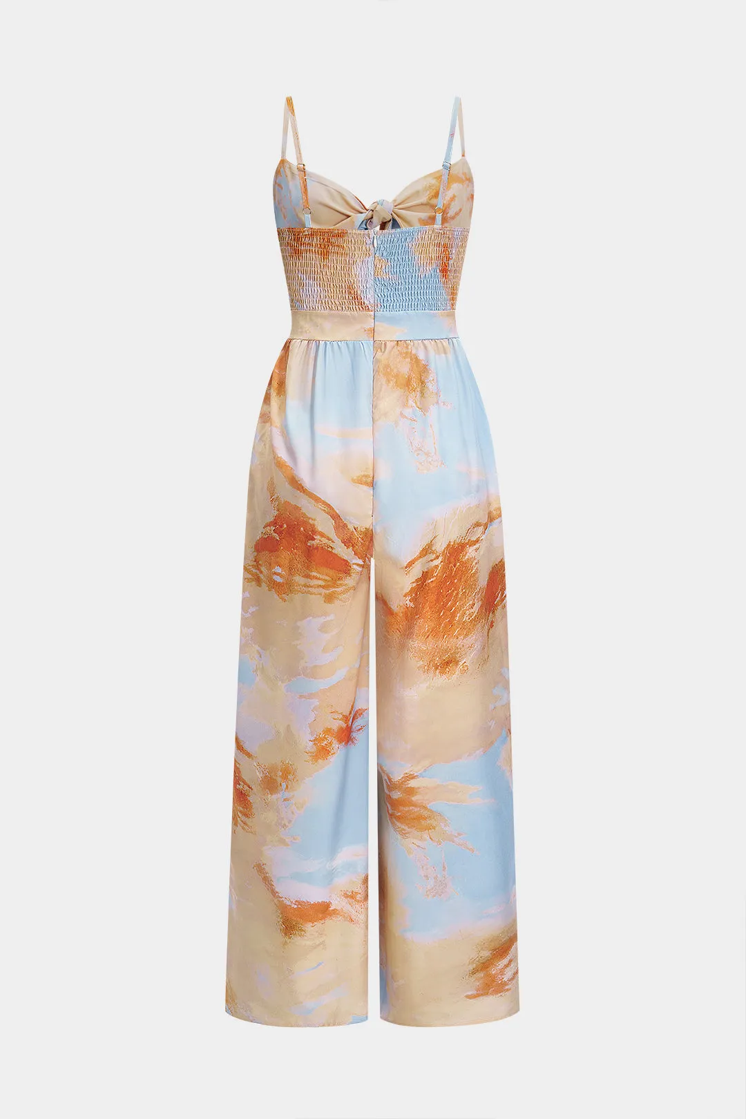Hawaiian Print Wide Ben Sendeless Jumpsuit sold by Micas product image thumbnail 2