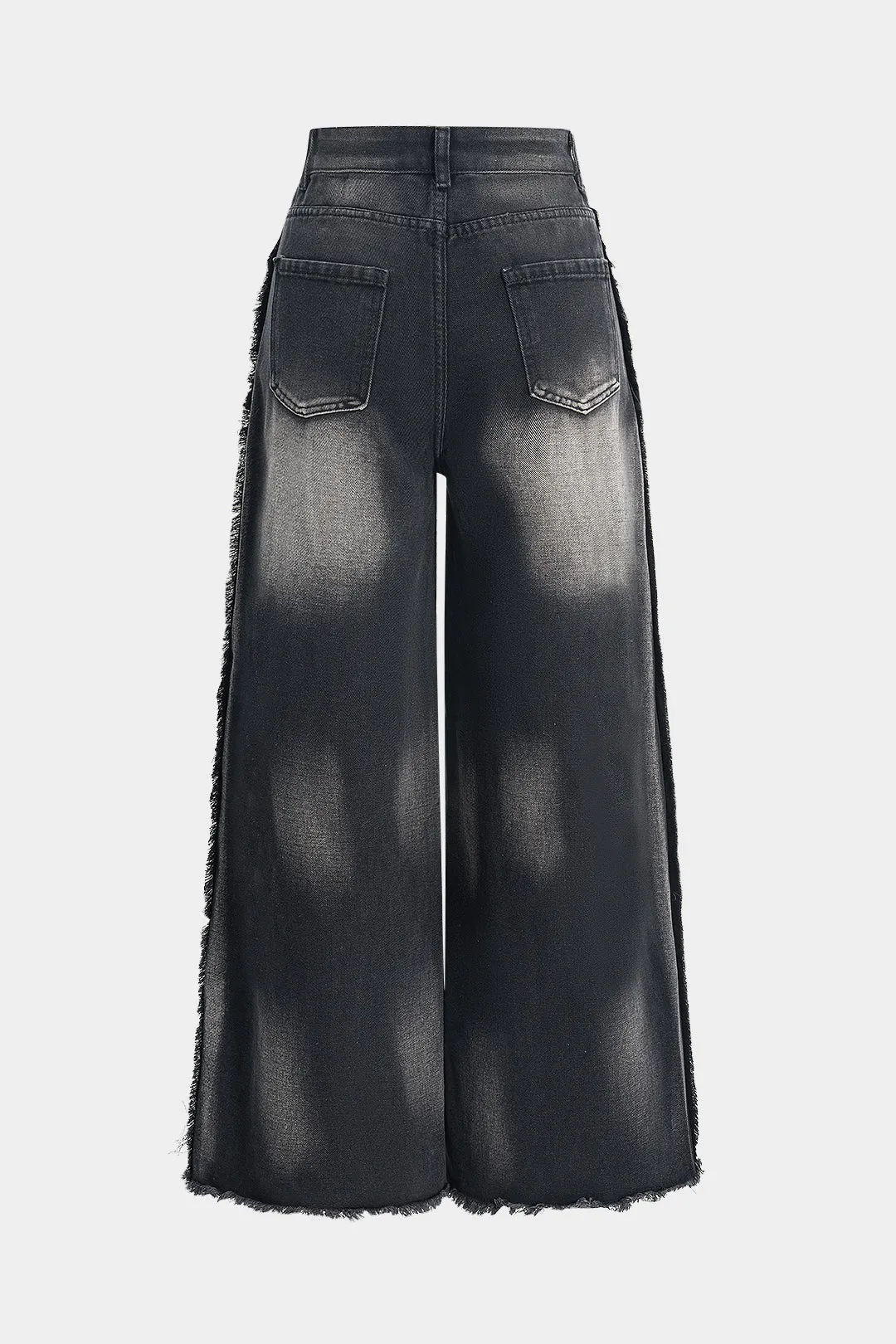 Denim falmede brede benlomme jeans sold by Micas product image thumbnail 2