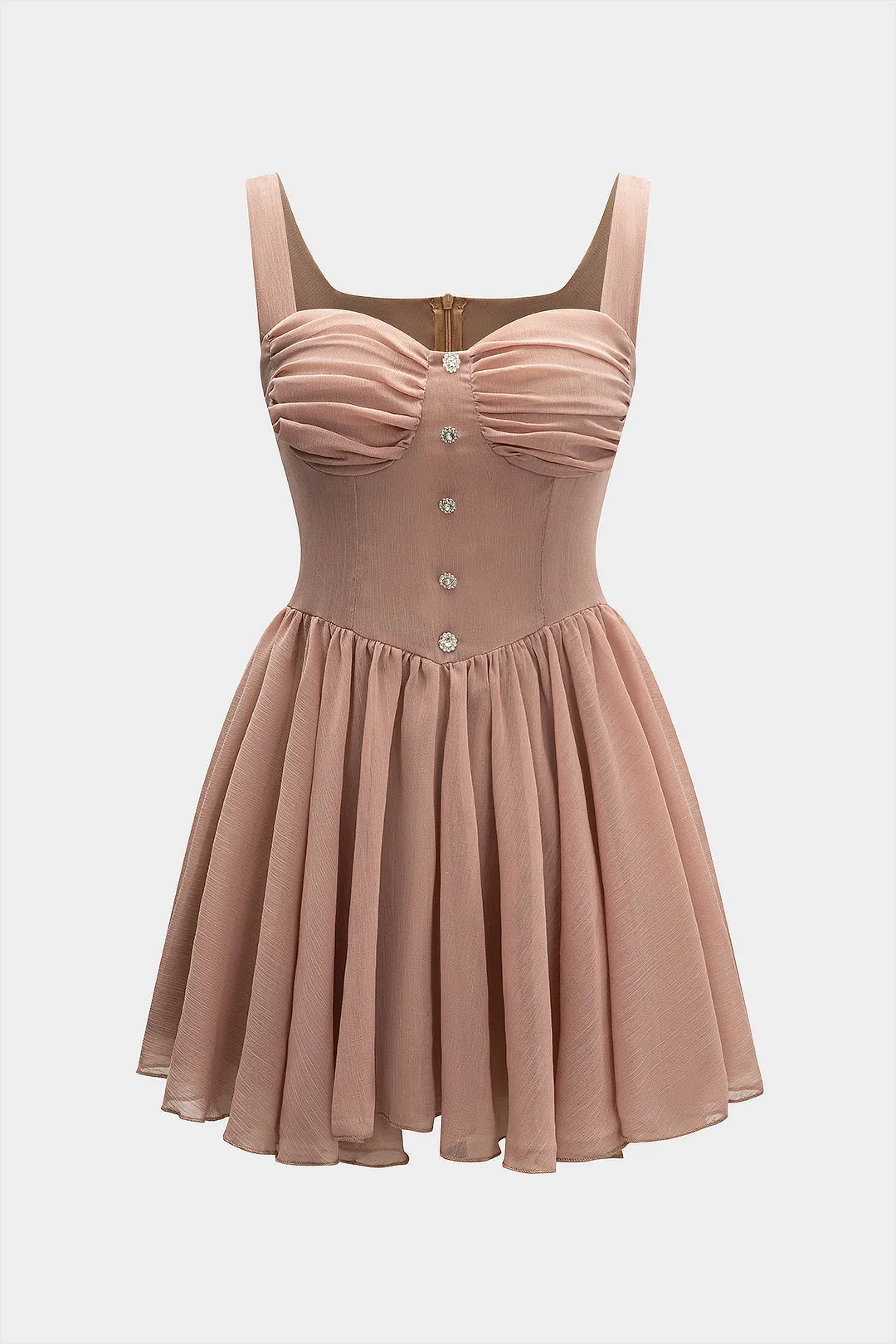 Ærmeløs slip chiffon mini kjole sold by Micas