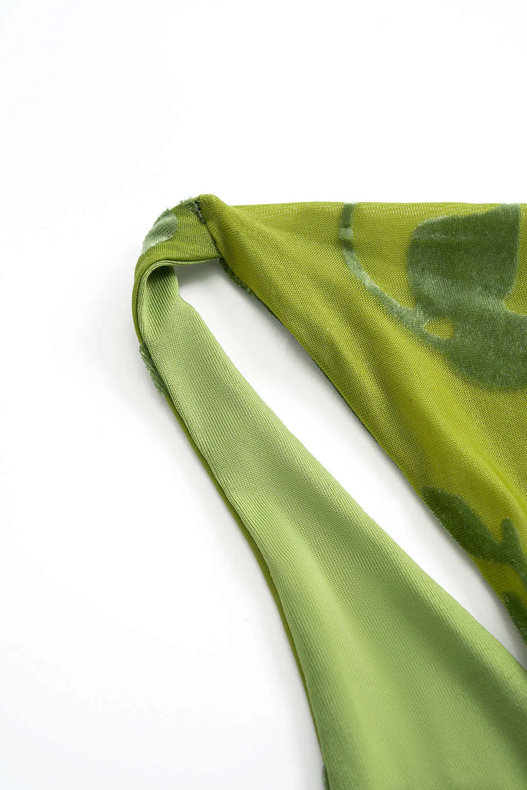 Plus Size Jacquard Mesh Slip Asymmetrical Sleeveless Mini Dress sold by Micas product image thumbnail 3