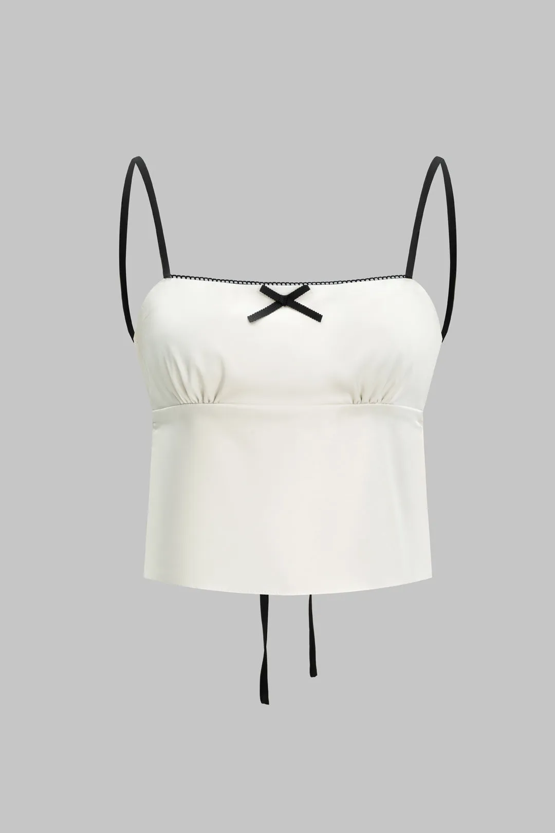 Satin slips tilbage bagfra cami top og spalte nederdel sæt sold by Micas product image thumbnail 2