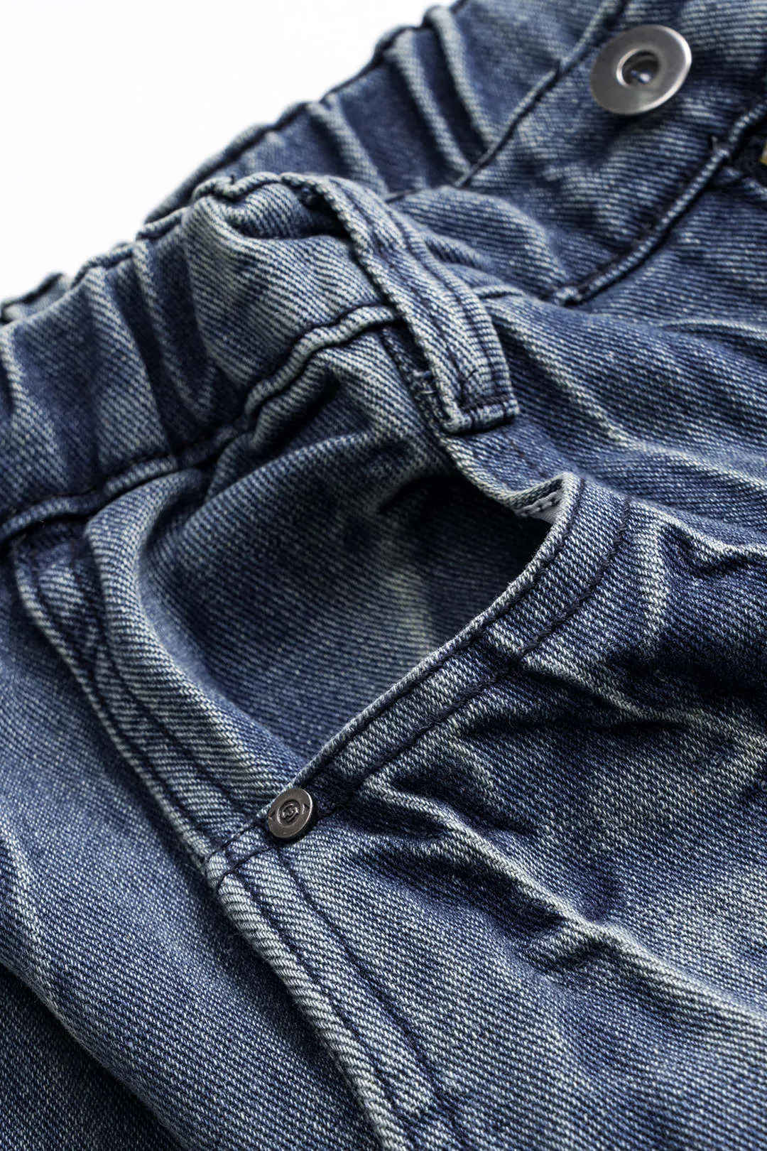 Denim brede ben ruched jeans sold by Micas product image thumbnail 3