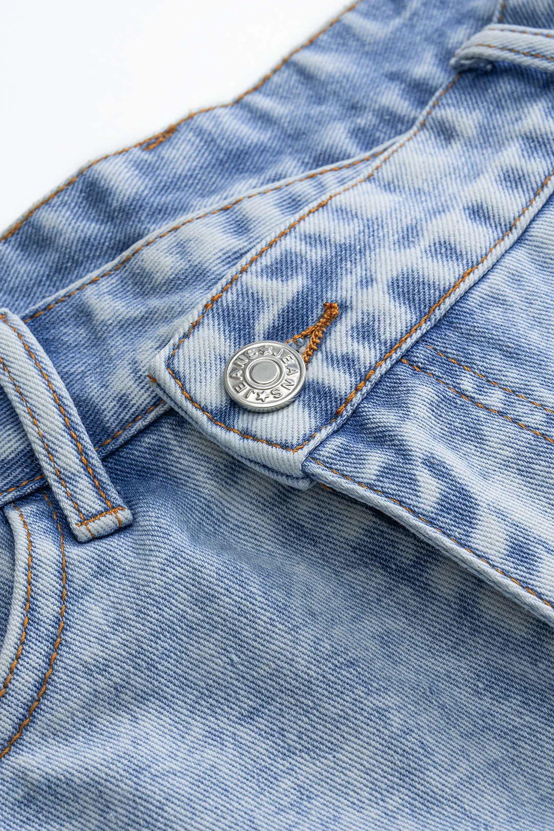 Denim High Waist Ripped Shorts sold by Micas product image thumbnail 4