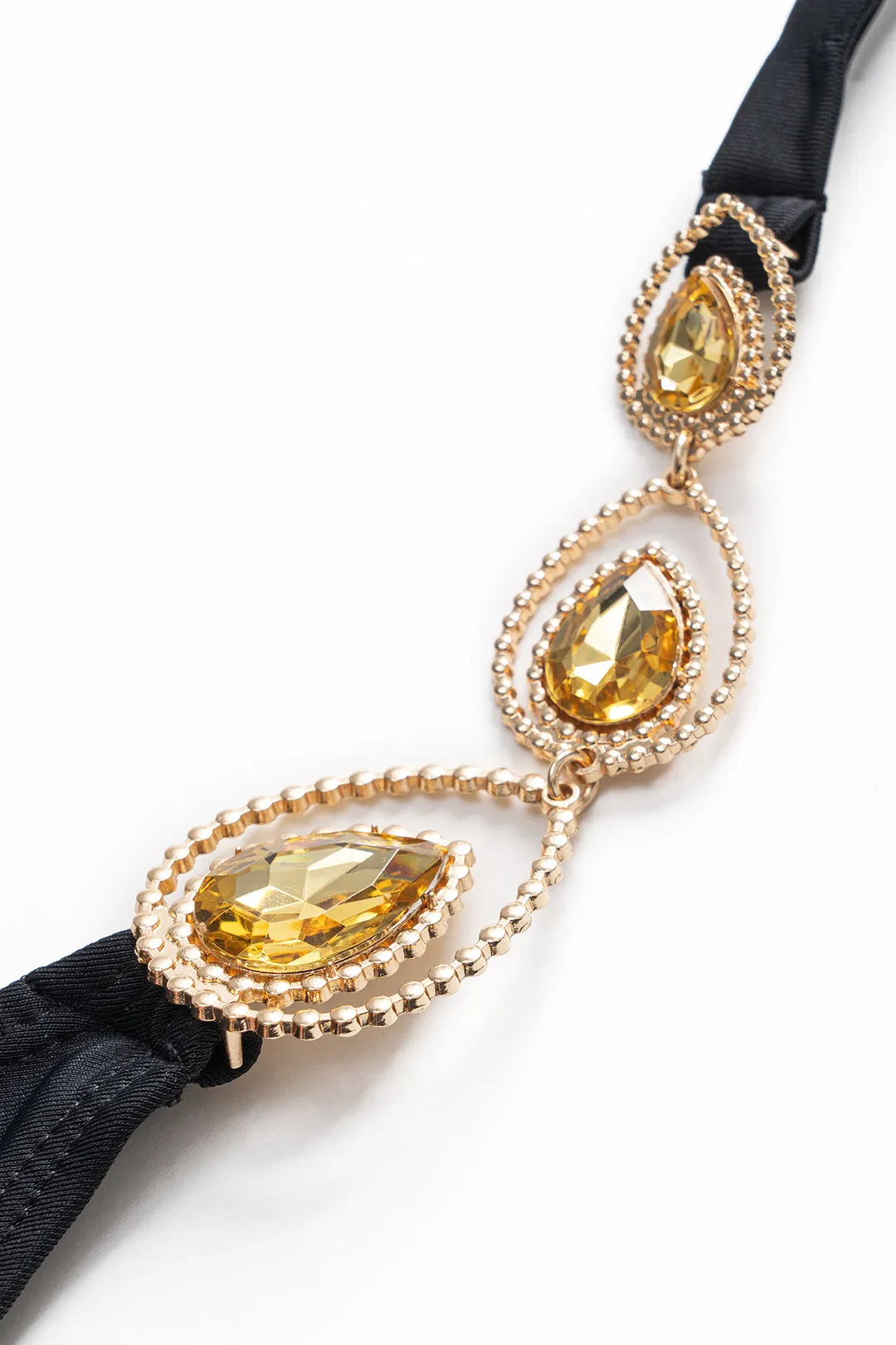 Knoted halter hals slips tilbage Mentallic Decor Strappy Bikini Set sold by Micas product image thumbnail 5