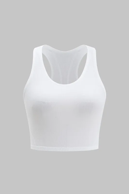 Ribbed ærmeløs tank top sold by Micas