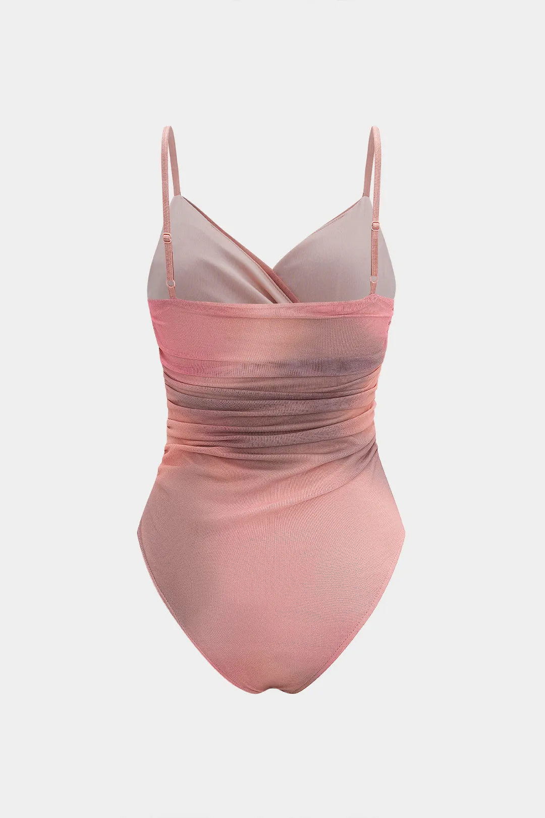 Ombre v-hals mesh ærmeløs slip bodysuit sold by Micas product image thumbnail 2