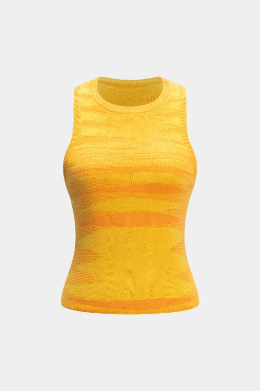 Strikket ærmeløs tank top sold by Micas