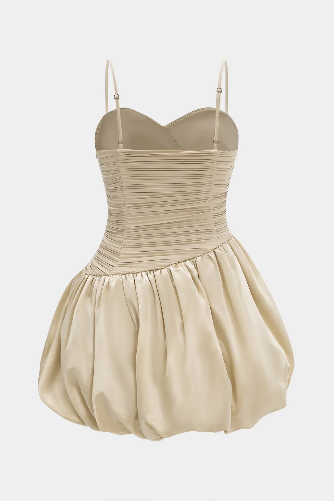 Satin plisseret slip ærmeløs mini kjole sold by Micas product image thumbnail 2