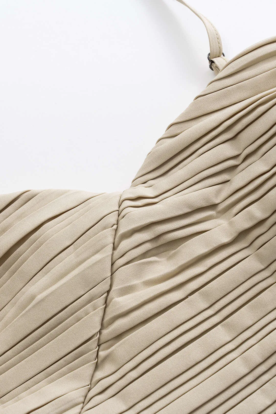 Satin plisseret slip ærmeløs mini kjole sold by Micas product image thumbnail 3