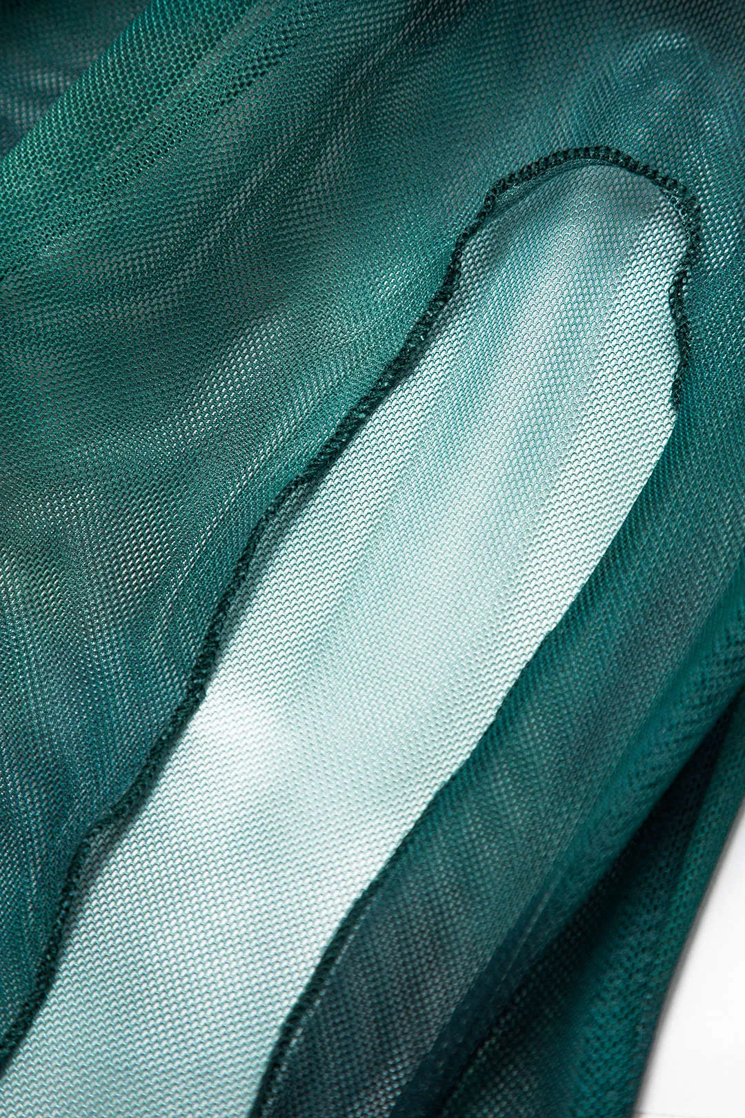 Tie farvestof mesh en skulder spalte midi kjole sold by Micas product image thumbnail 4