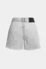 Denim flossede krydsede shorts sold by Micas