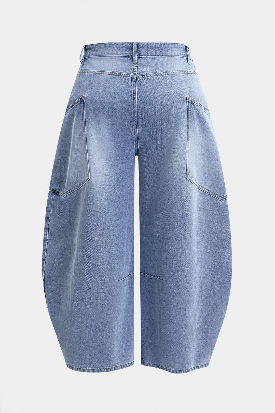 Plus størrelse denim bred ben tønde jeans sold by Micas product image thumbnail 2