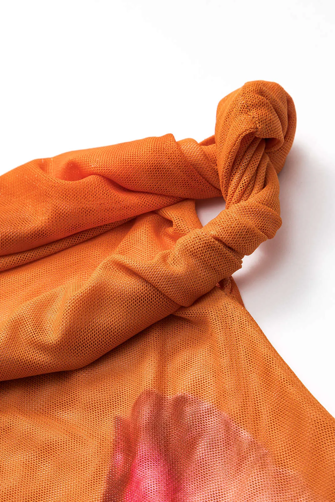 Mesh asymmetrisk twist mini kjole sold by Micas product image thumbnail 5