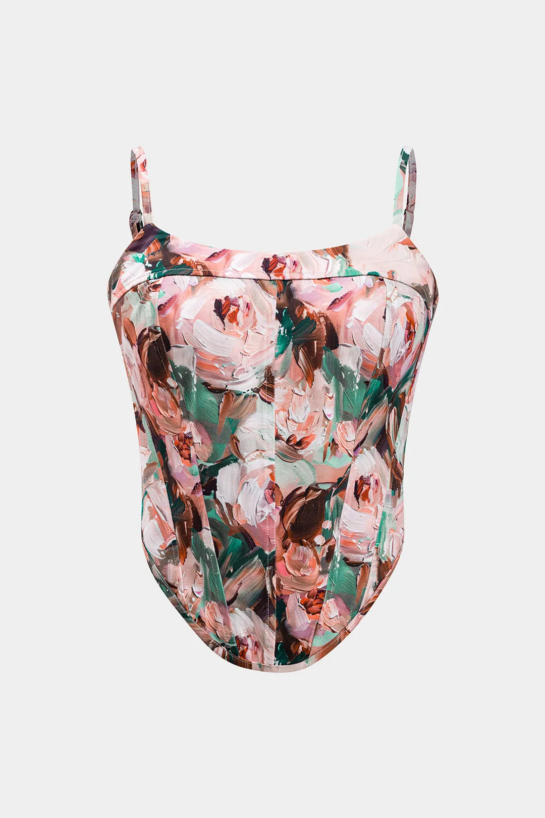 Blomstermønster cami top og nederdel sæt sold by Micas product image thumbnail 5