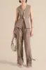 V-Neck Metallic Button Sleeveless Vest sold by Micas