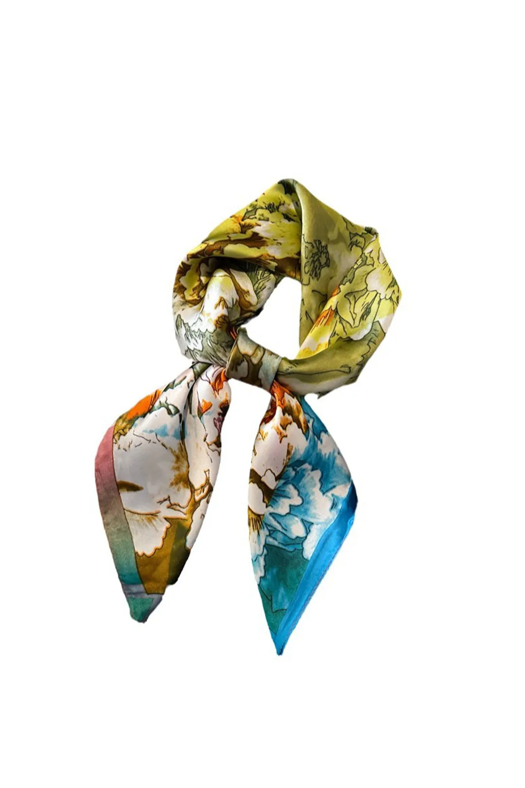 Peony Print Scarf sold by Micas