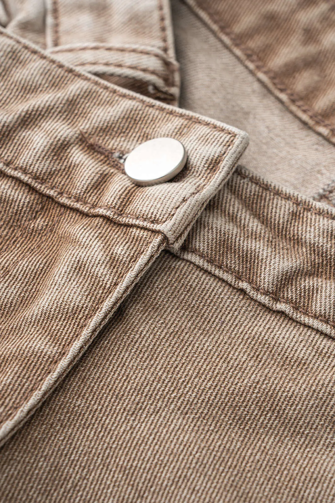 Denim krydsede asymmetrisk spalte nederdel sold by Micas product image thumbnail 3