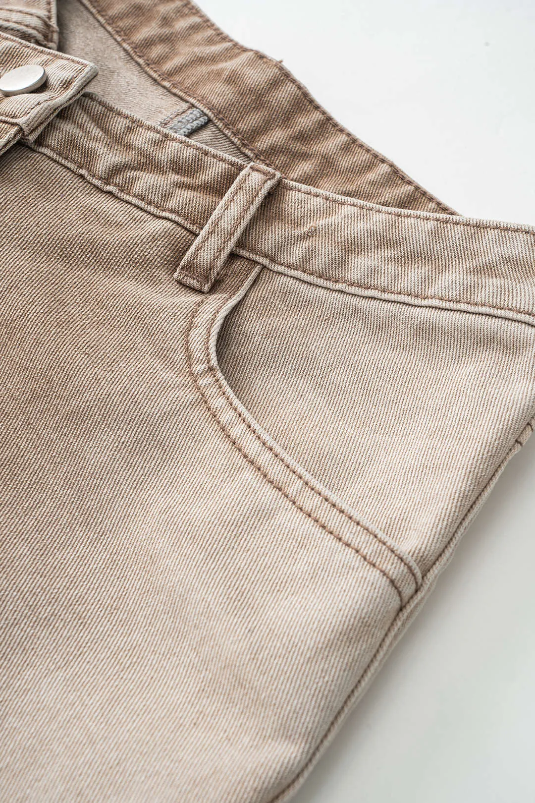 Denim krydsede asymmetrisk spalte nederdel sold by Micas product image thumbnail 4