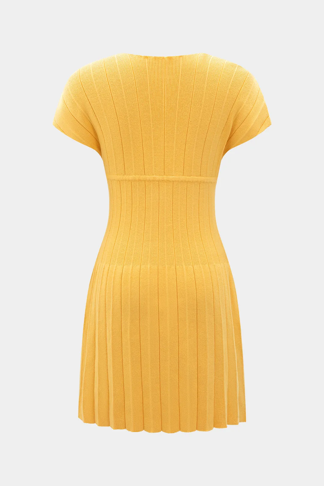 Solid strik v-hals kjole sold by Micas product image thumbnail 2