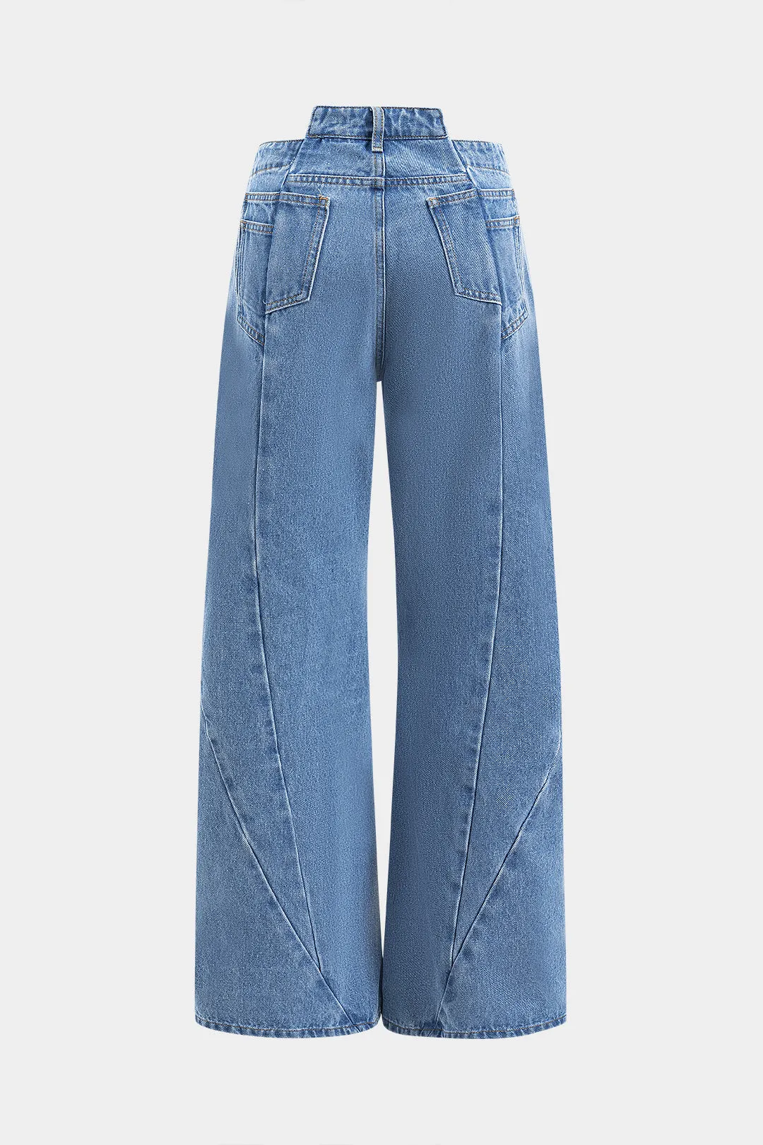 Denim brede ben tønde jeans sold by Micas product image thumbnail 2