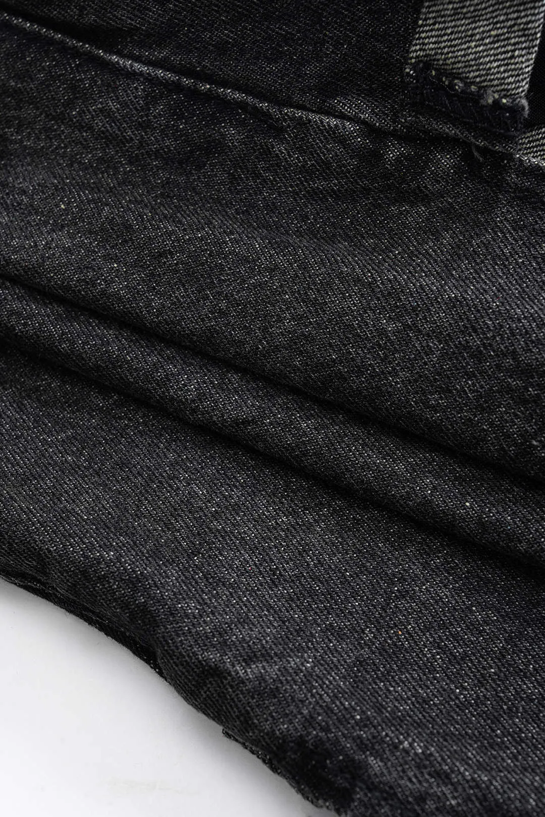 Denim nødlidende flosset hem revet shorts sold by Micas product image thumbnail 5