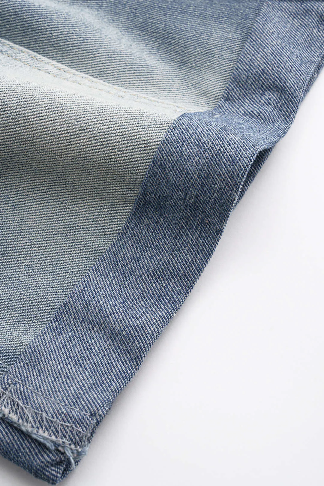 Denim High Waist Pocket Shorts sold by Micas product image thumbnail 5