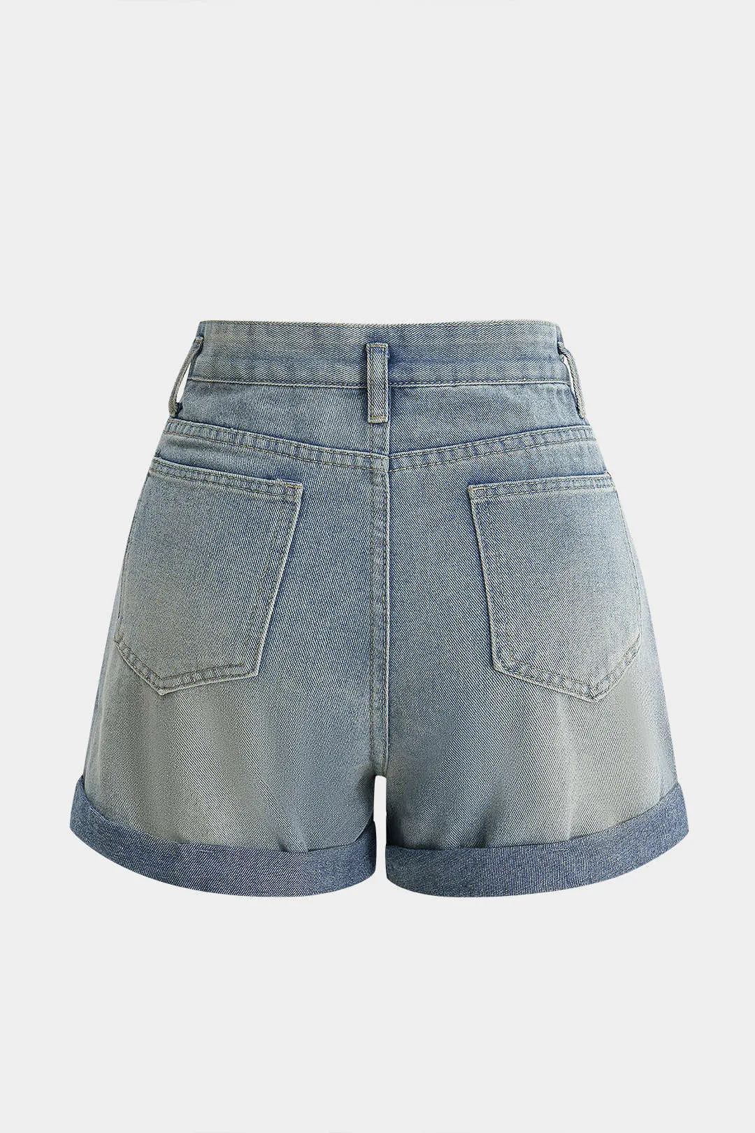 Denim High Waist Pocket Shorts sold by Micas product image thumbnail 2