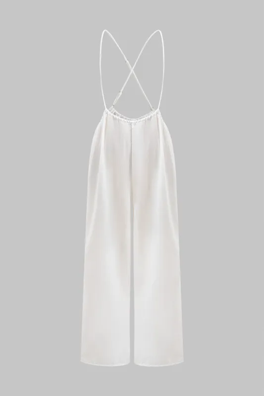 Krydsede brede benbukser sold by Micas