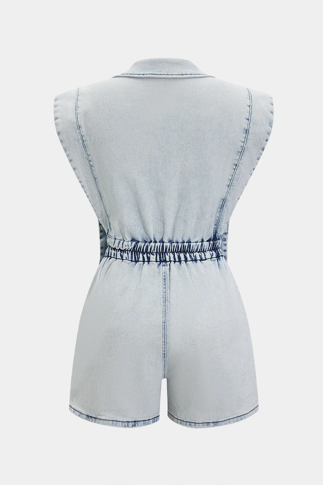 Denim v-hals udskåret jumpsuit sold by Micas product image thumbnail 2