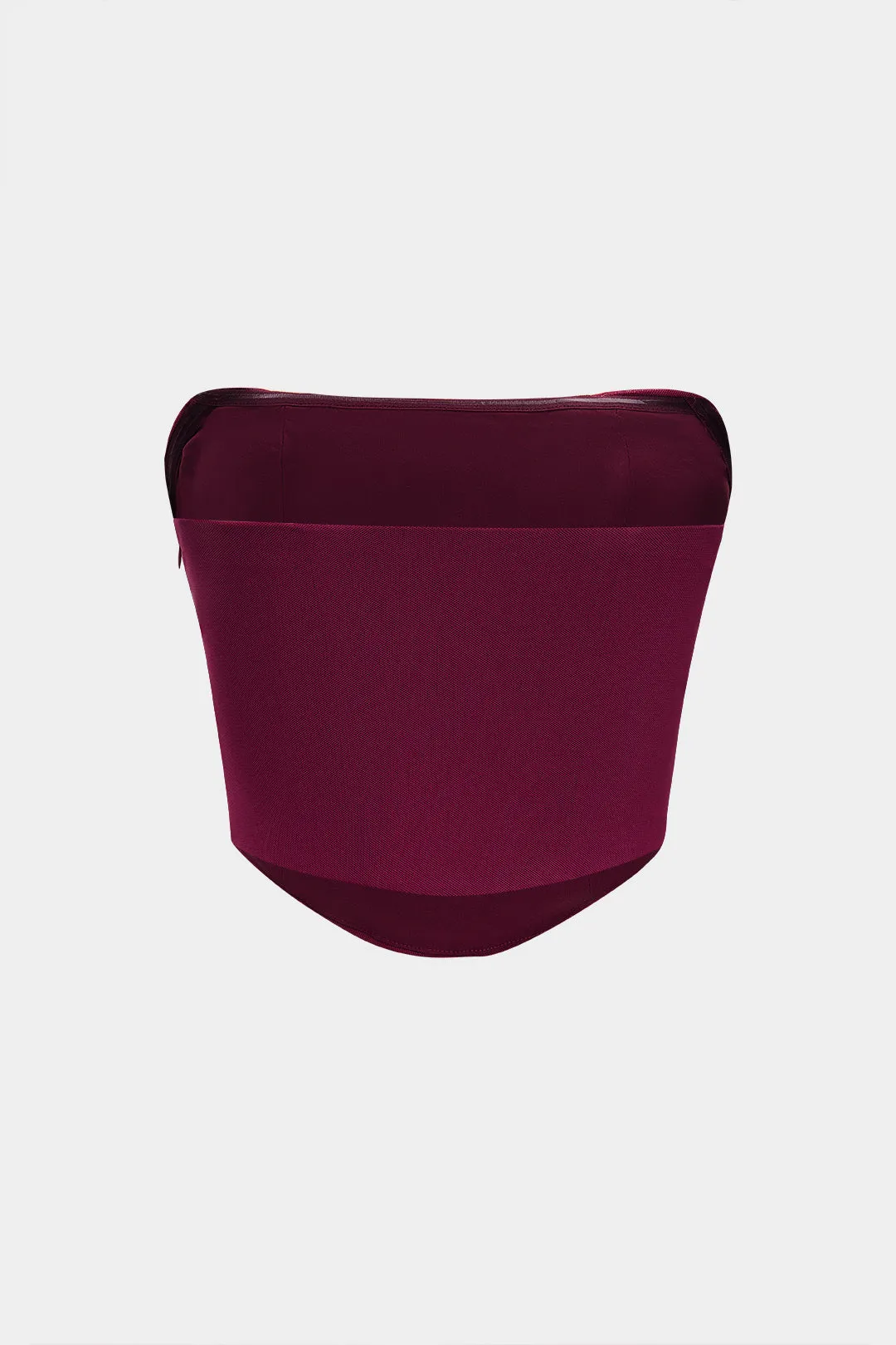 Mesh Ruched Tube top med bælte og nederdel sæt sold by Micas product image thumbnail 5