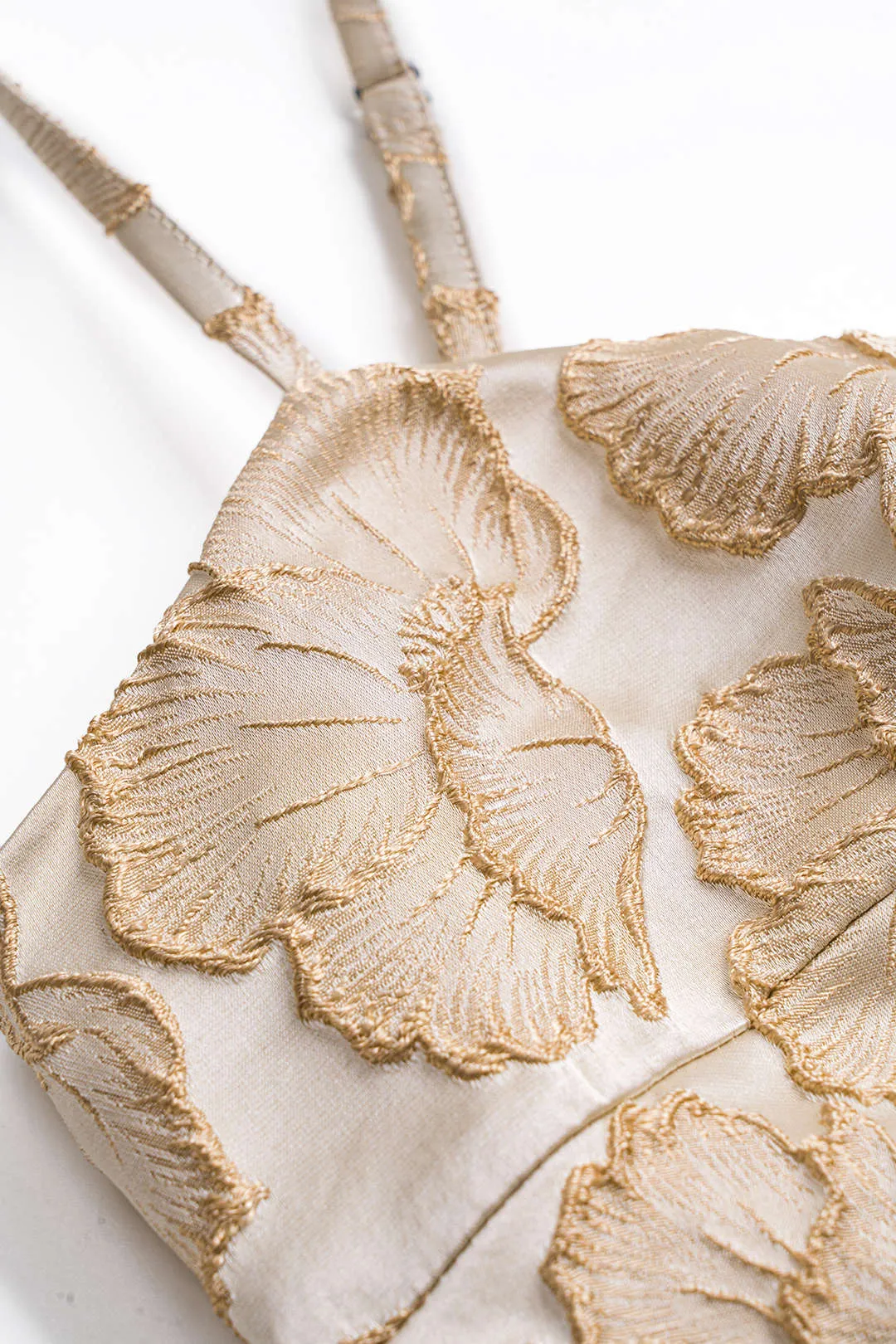 Jacquard Embroidery Slip Mini Dress sold by Micas product image thumbnail 3