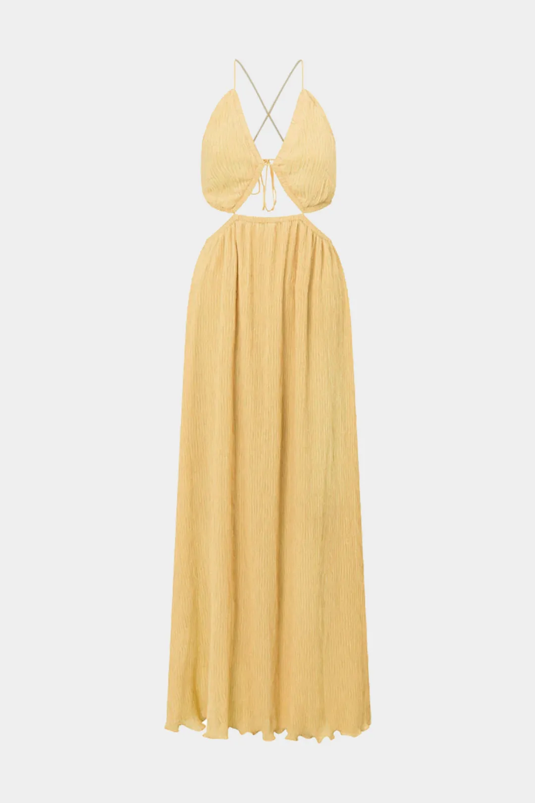 Pleated V-Neck Sleeveless Slip Maxi Dress sold by Micas product image thumbnail 2