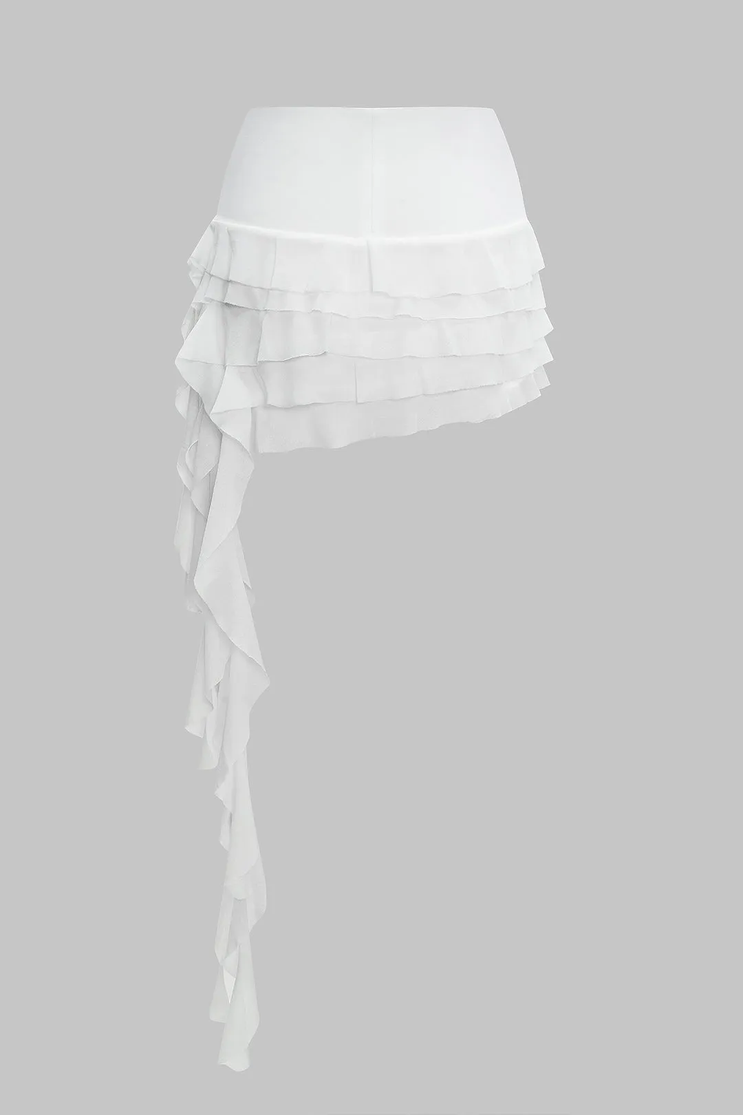 Solid mesh ruffle nederdel sold by Micas product image thumbnail 2