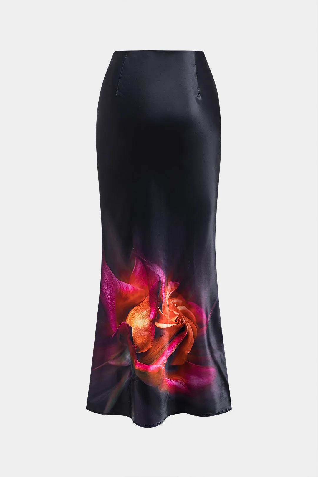 Satin blomster mønster nederdel sold by Micas product image thumbnail 2