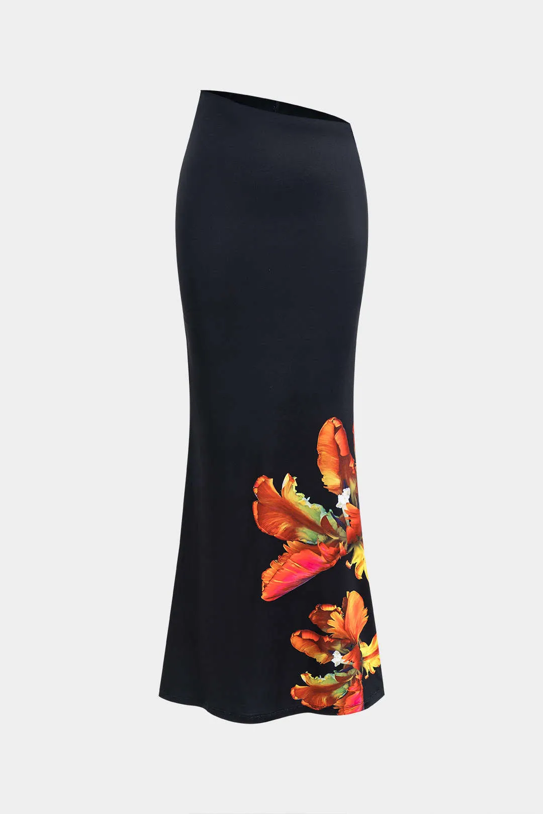 Blomstermønster asymmetrisk nederdel sold by Micas