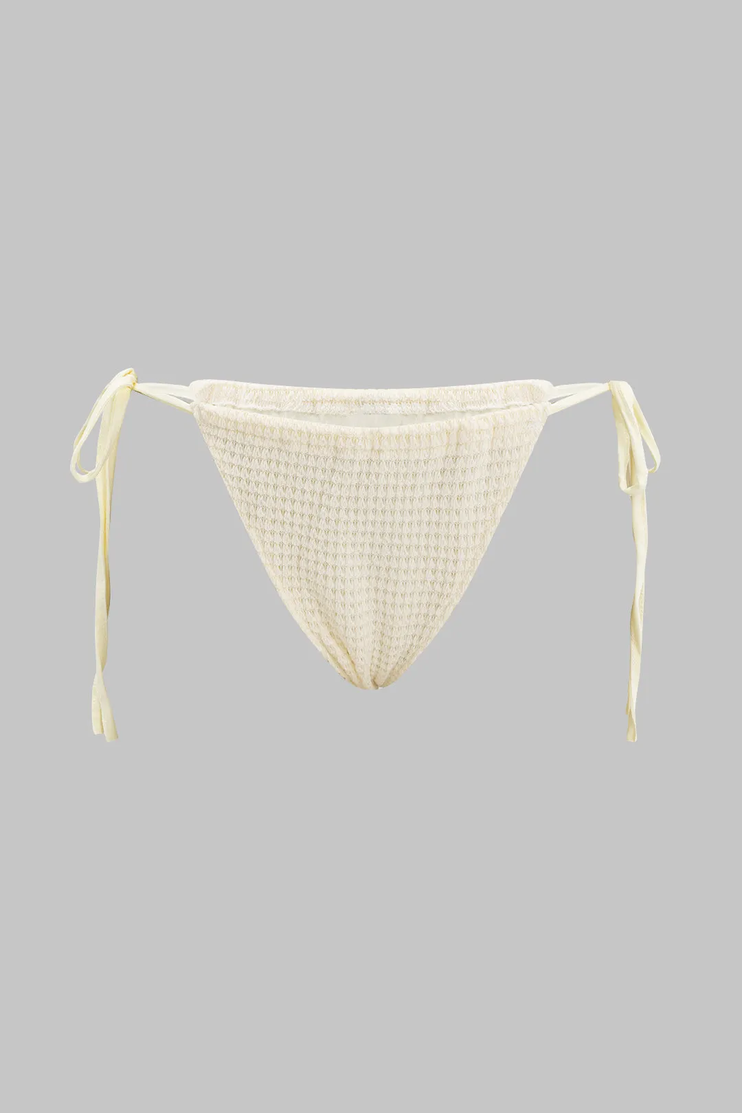 3D Floral Halter Neck Tie Up High Slit Three-Pieces Bikini Set sold by Micas product image thumbnail 5