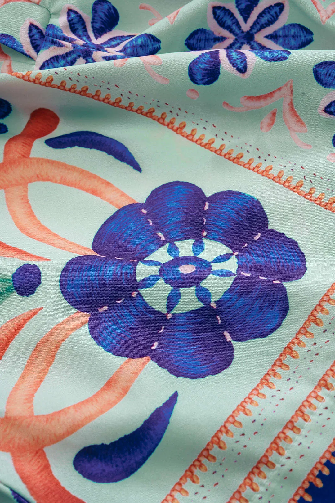 Bohemsk mønsterbinding kortærmet jumpsuit sold by Micas product image thumbnail 4