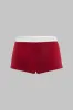 Brev broderi cami top og lavt talje drejer shorts sæt sold by Micas