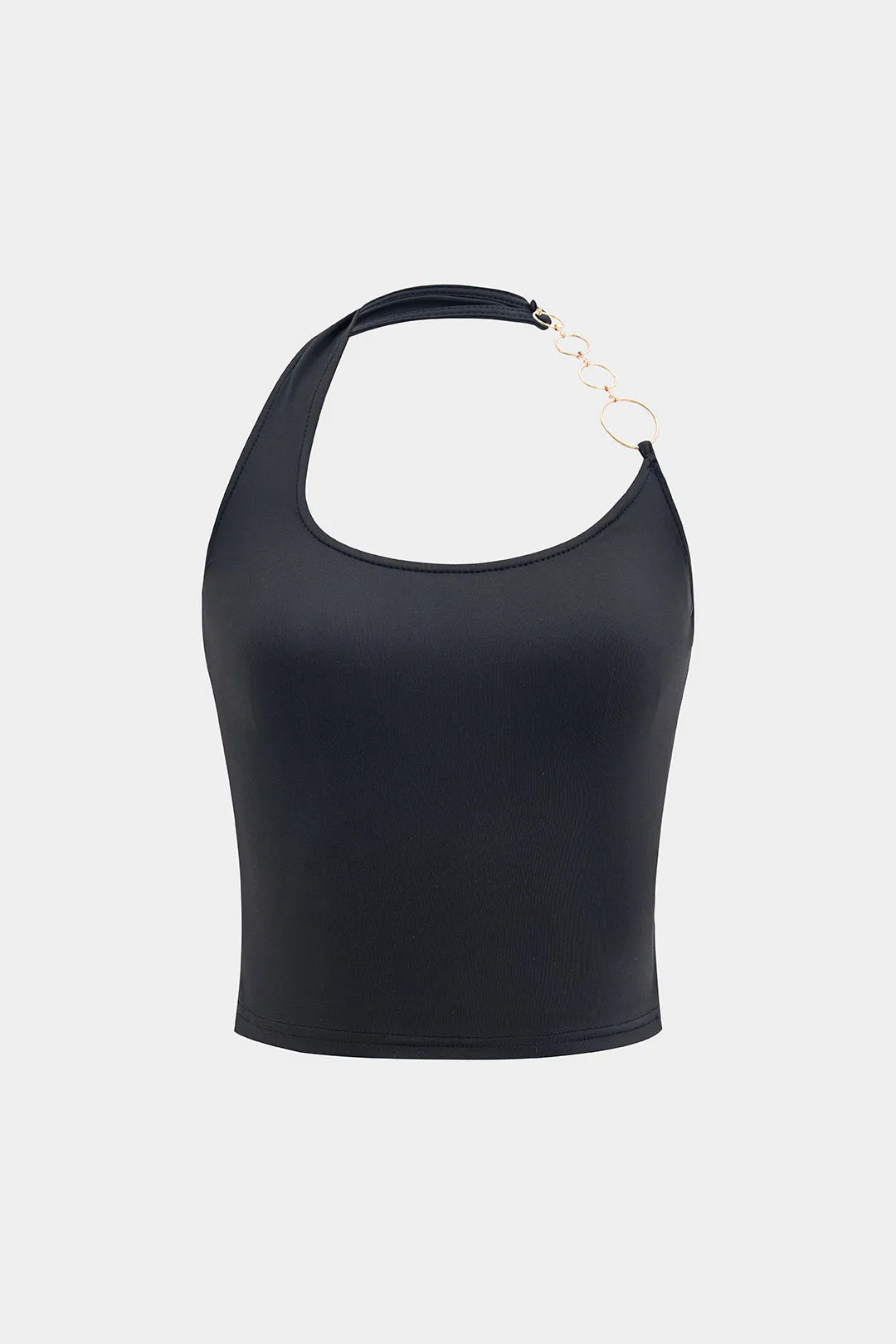 Metallisk kæde halter halstank top og nederdel sæt sold by Micas product image thumbnail 2