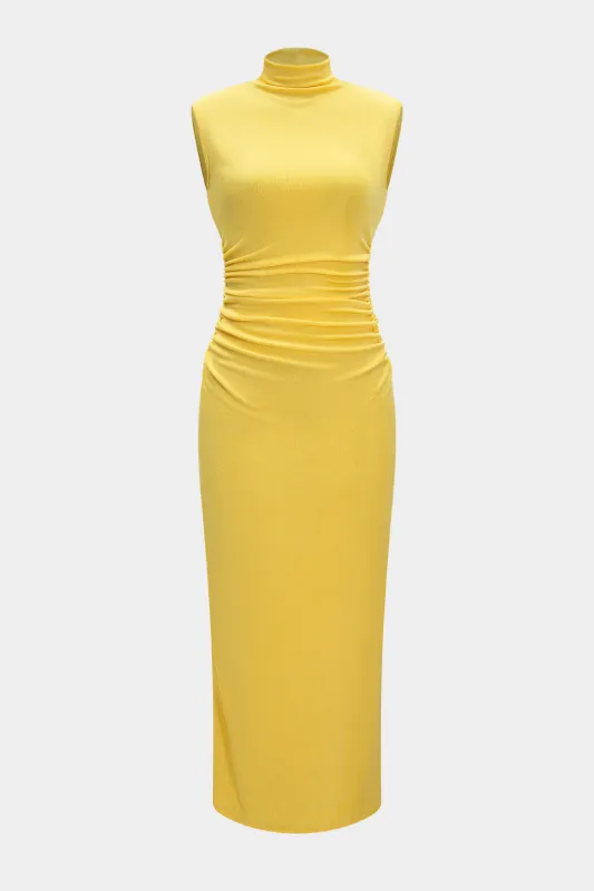 Ruched ærmeløs tank maxi kjole sold by Micas