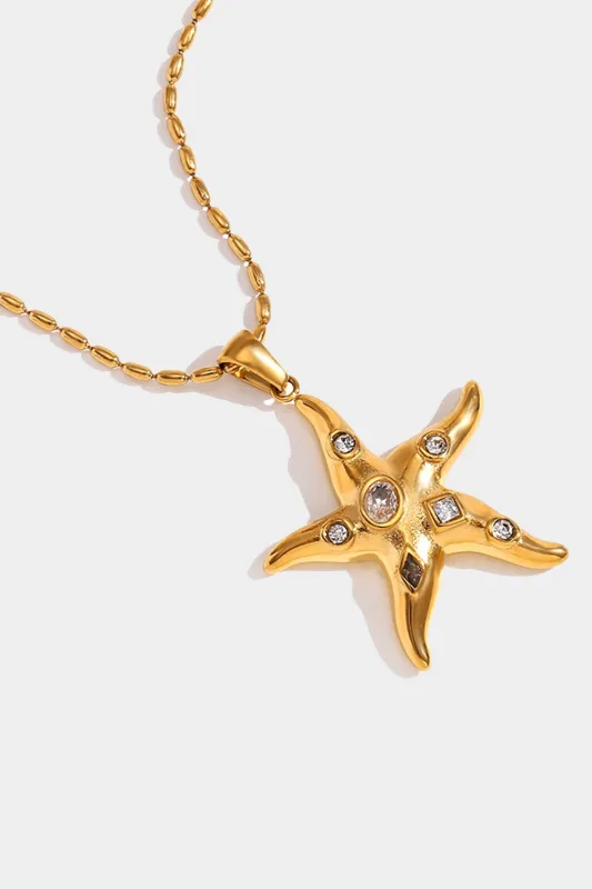 Geometric Starfish Necklace sold by Micas