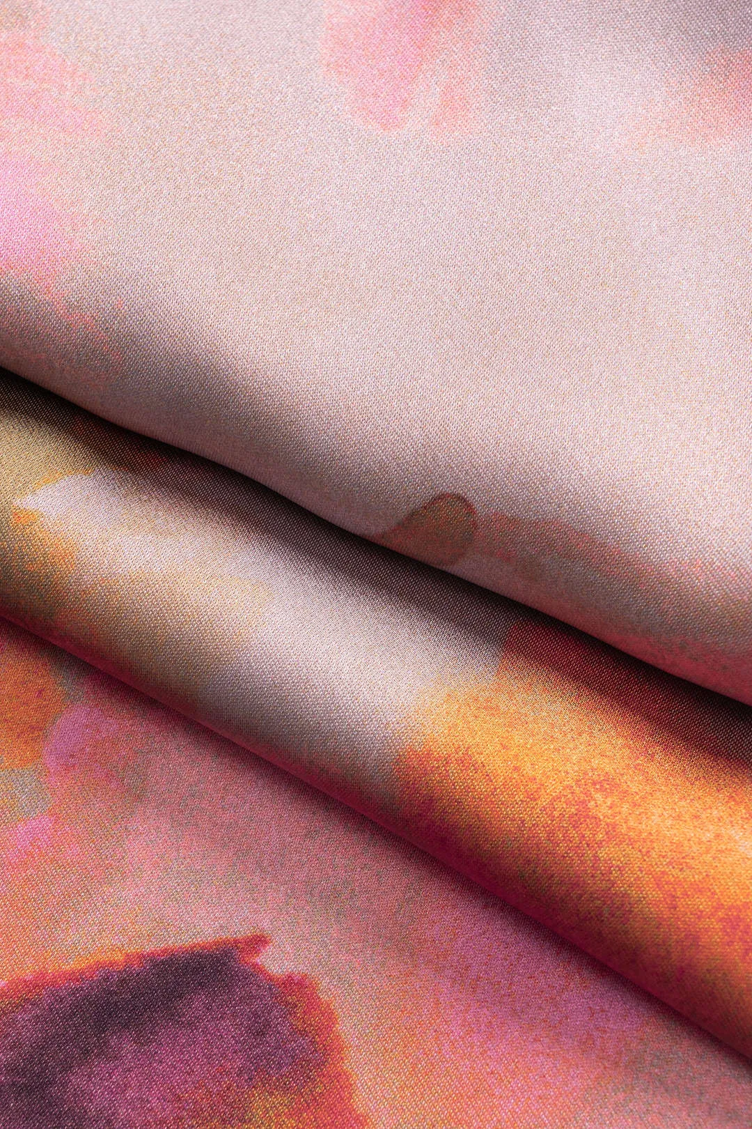 Satin abstrakt mønster brede ben bukser sold by Micas product image thumbnail 4