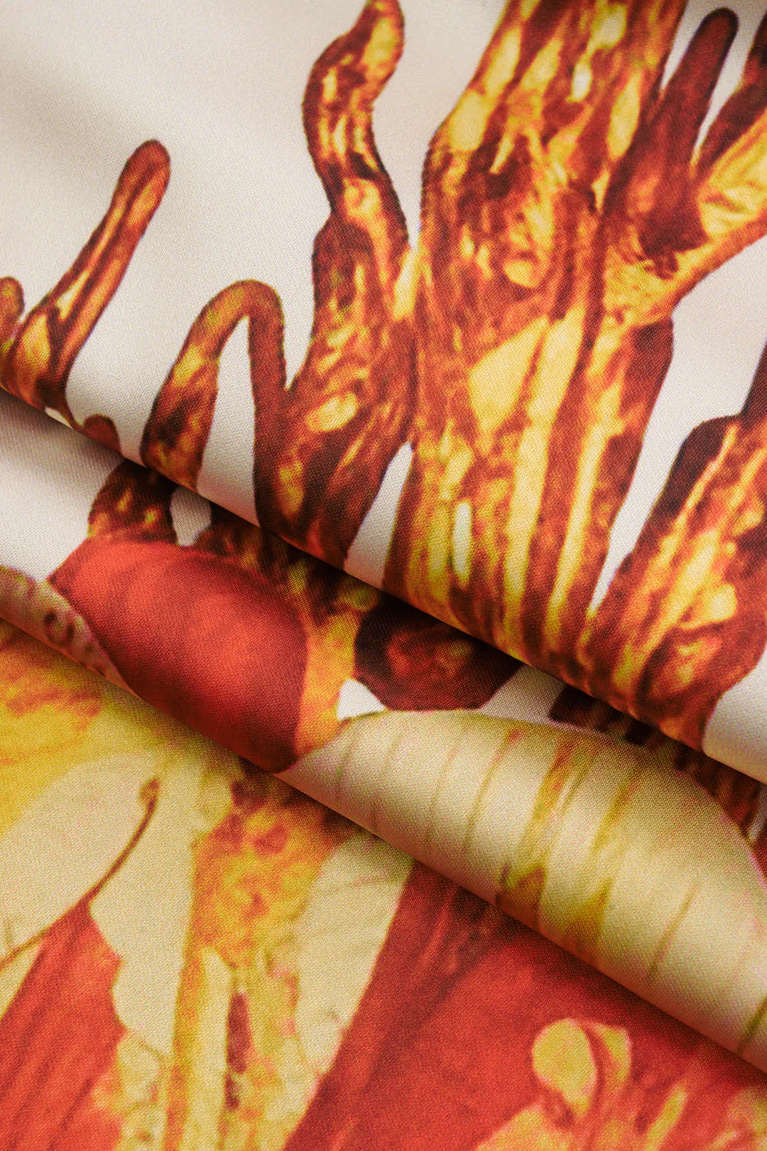 Satin Floral Pattern High Waist Trousers sold by Micas product image thumbnail 4