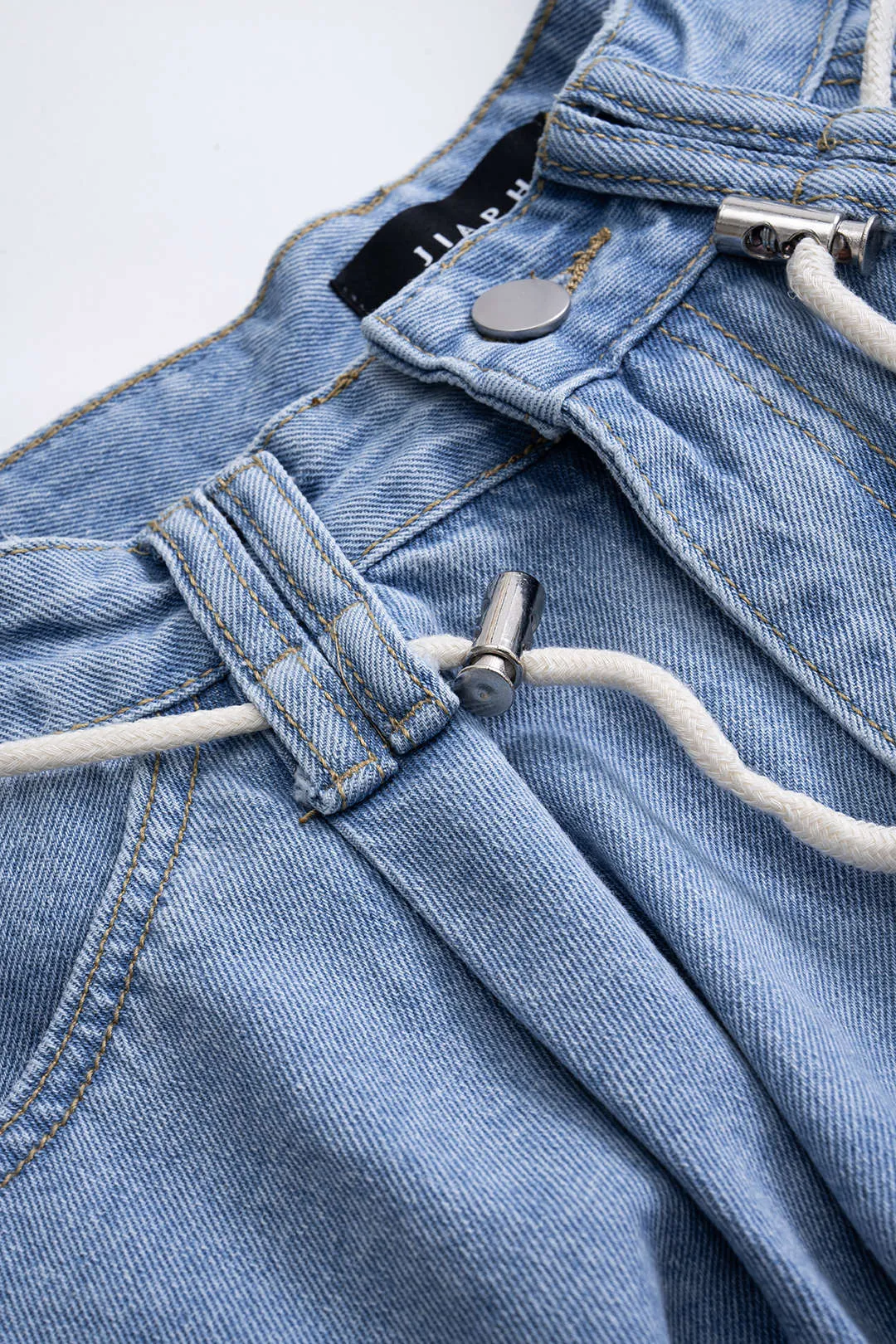 Denimbindede brede benshorts sold by Micas product image thumbnail 3