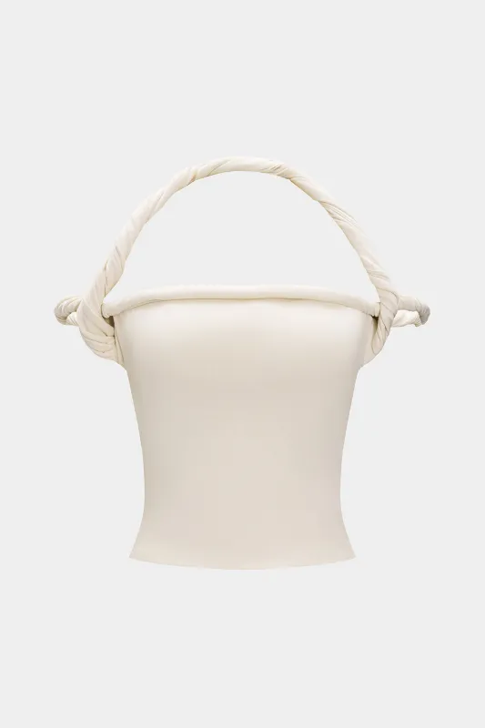 Drej knude halter halstank top sold by Micas