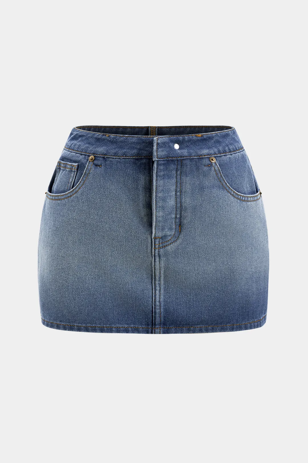 Plus størrelse denim lomme nederdel sold by Micas product image thumbnail 3