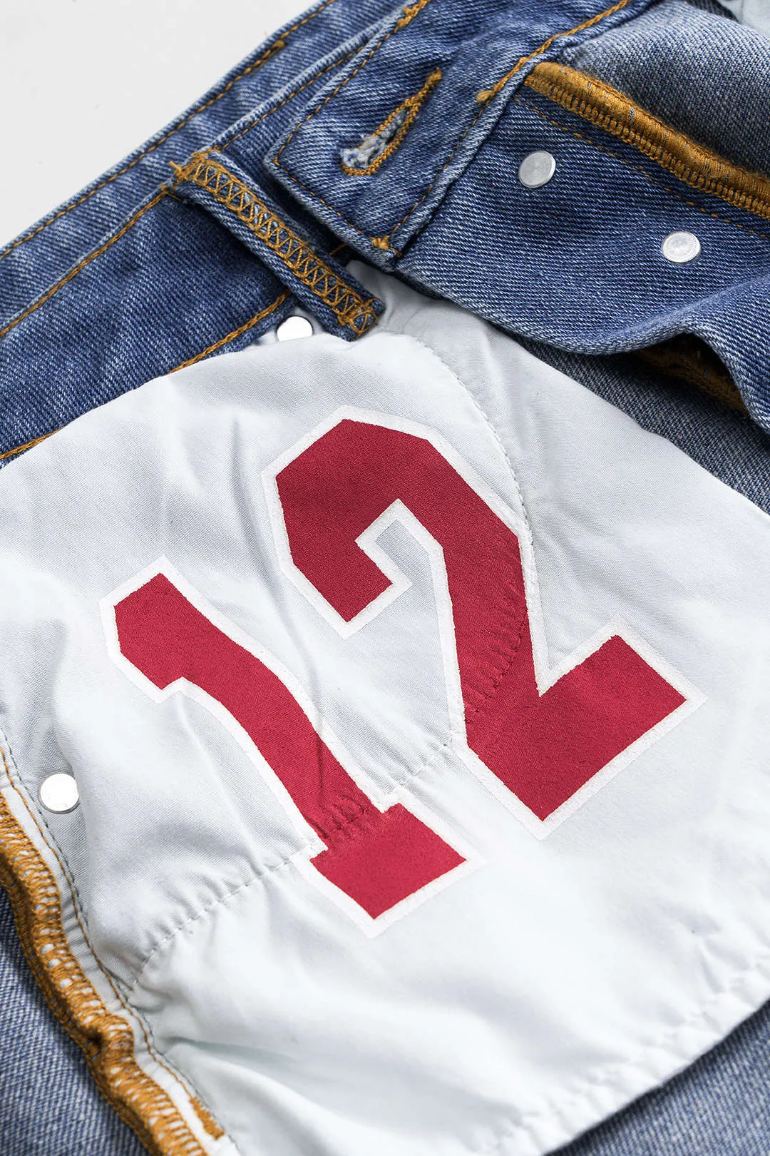 Plus størrelse denim lomme nederdel sold by Micas product image thumbnail 5