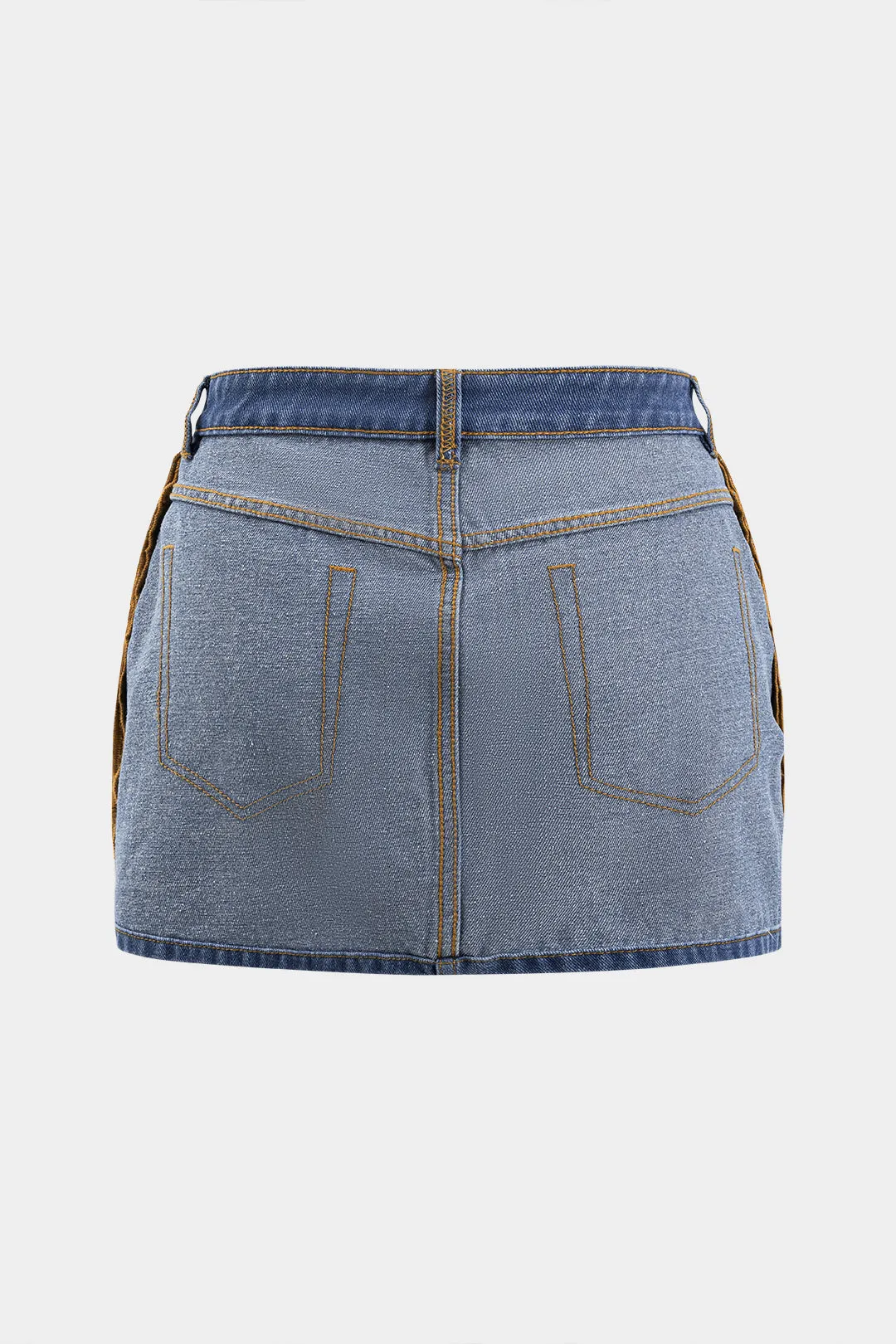 Plus størrelse denim lomme nederdel sold by Micas product image thumbnail 2